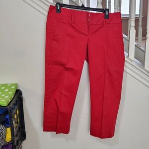 The Limited Red Cropped Pant